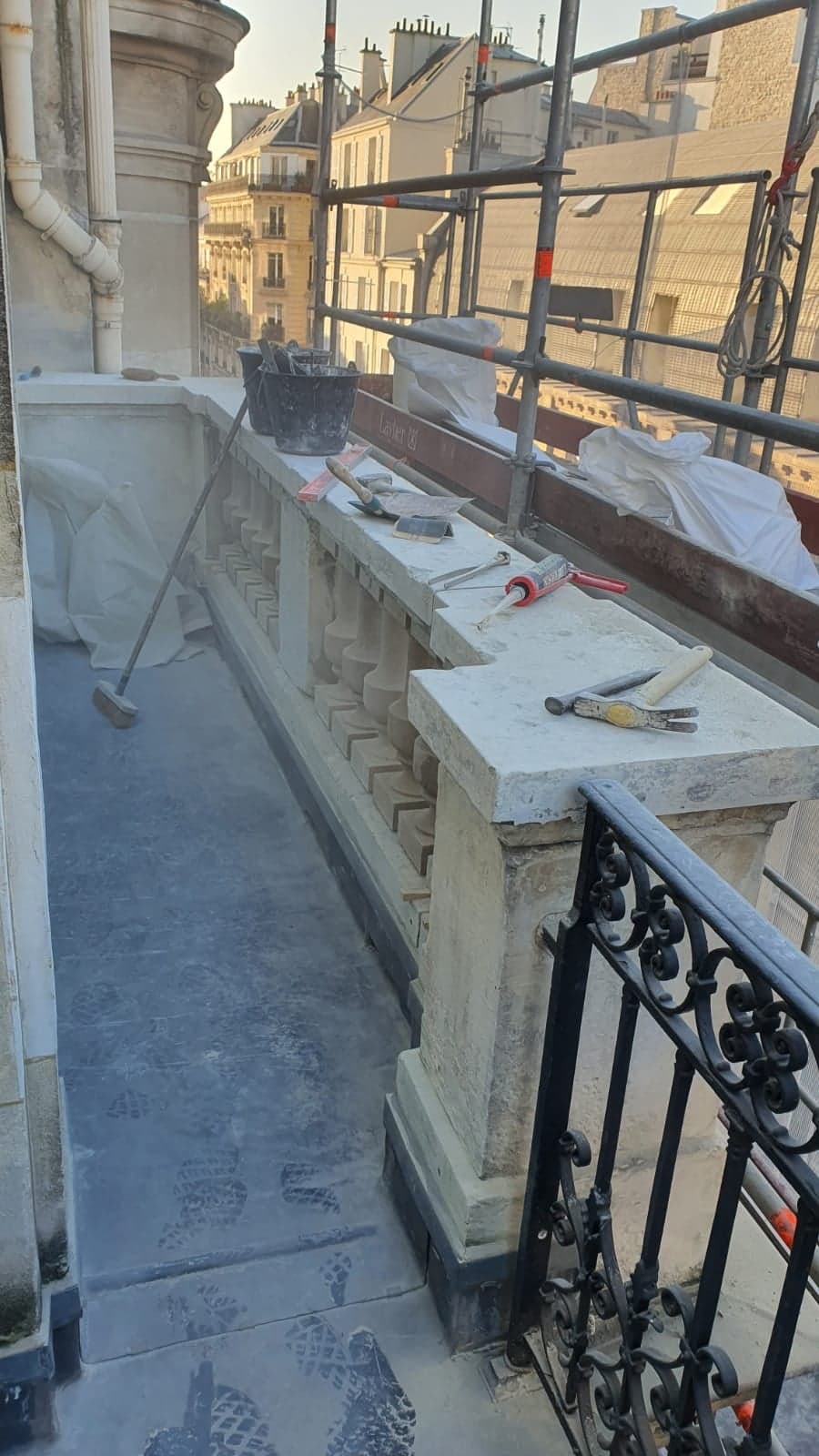 Ravalement Pierre d'une façade parisienne au 86 boulevard Malesherbes — après travaux