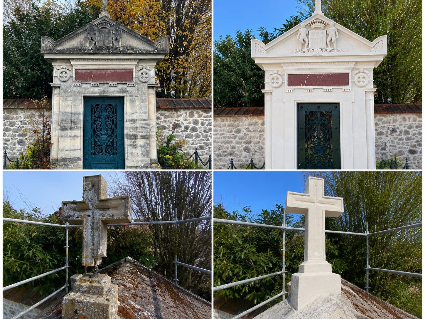Restauration d'un monument funéraire