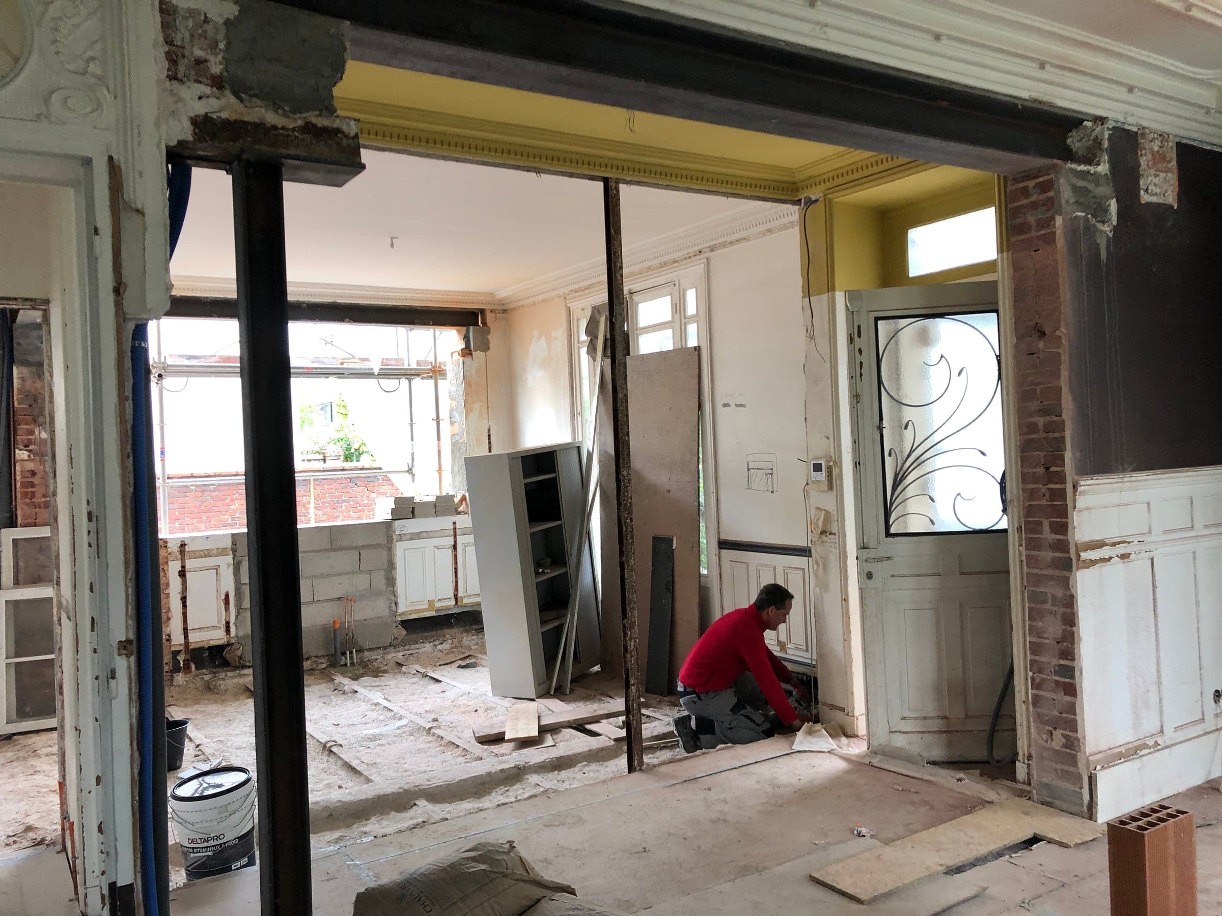 Rénovation d’une maison ancienne — chantier en cours